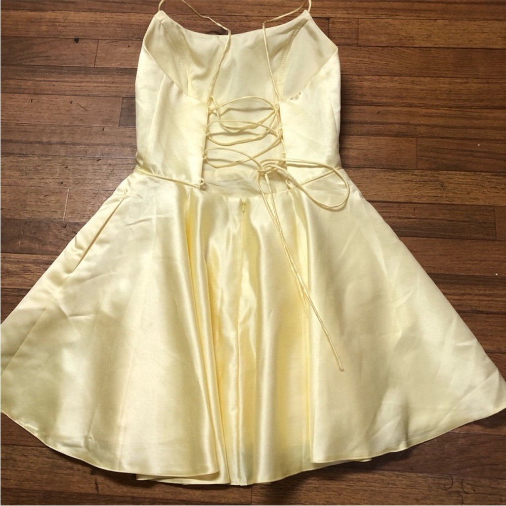 Stacees Cream Satin Fabric - Picture 9 of 9